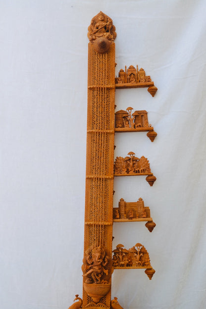 Sandalwood Carved Sitar "The Royal Veena"