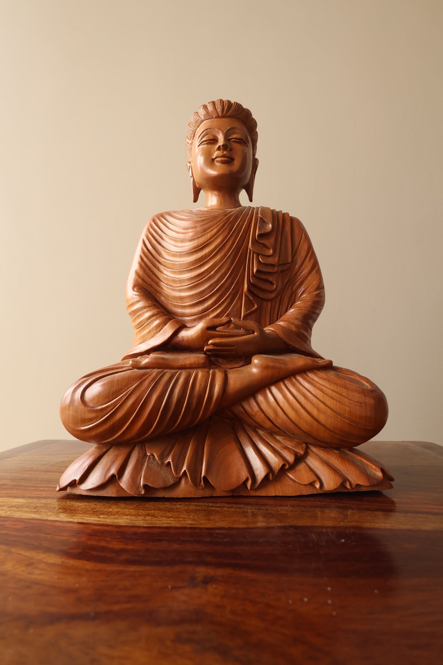 Sandalwood Special hand Carved Buddha - Malji Arts