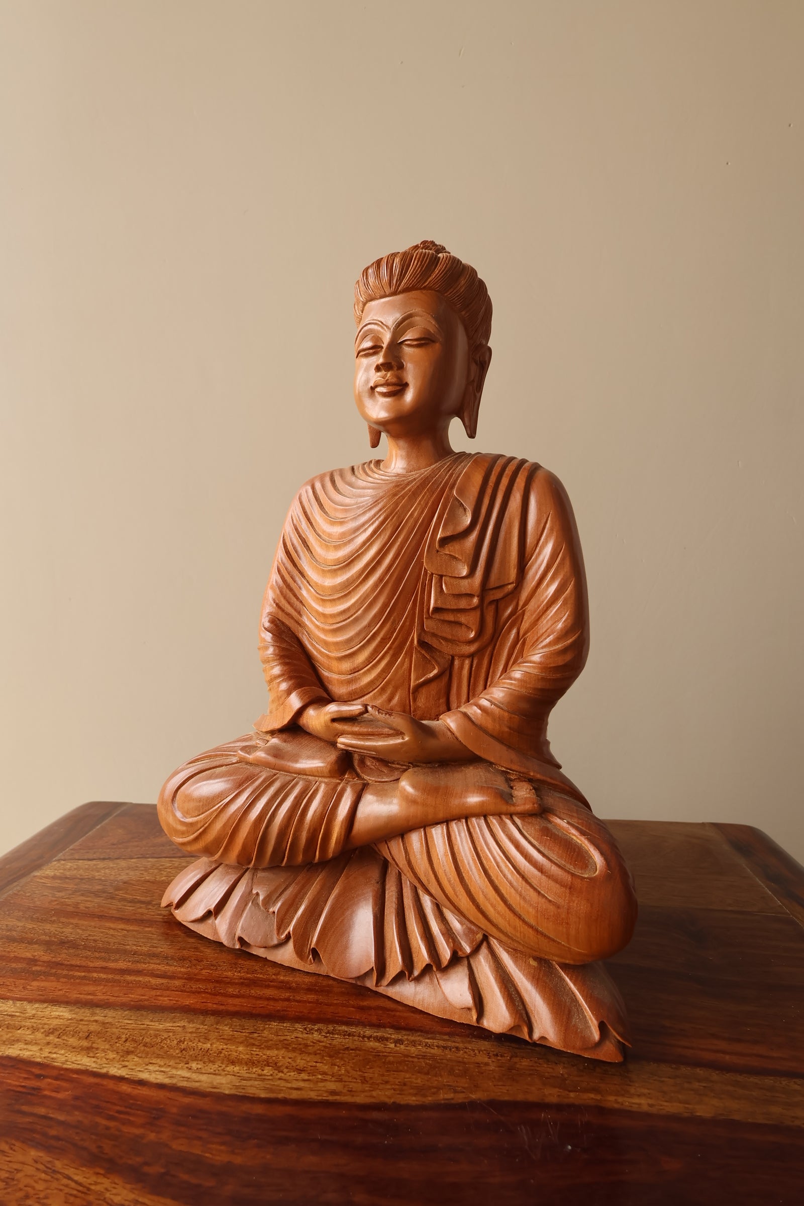 Sandalwood Special hand Carved Buddha - Malji Arts